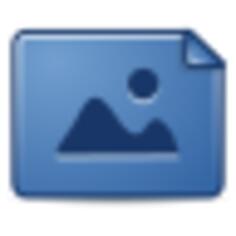 Blue symbol button