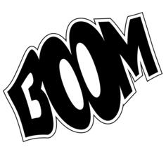 Boom silhouette