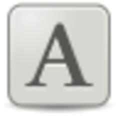 Letter font
