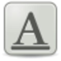Underlined font