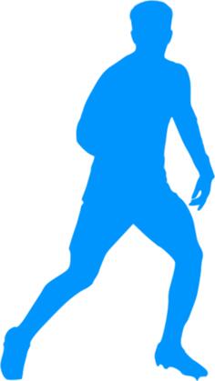 Vector image of a footballer