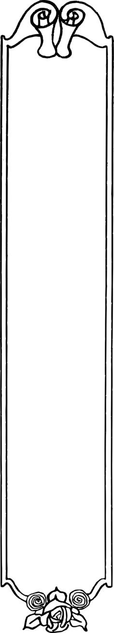 Rose scroll frame