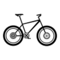 MTB bike silhouette