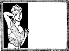 Simple lady frame