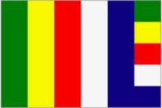 Framed Japanese Buddhist Flag