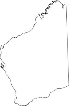 Outlined Western Australia
