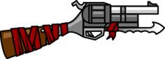 Gun with knife