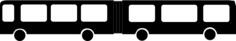 City bus silhouette