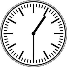Wall clock silhouette