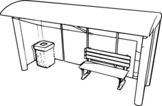 Bus stop sketch
