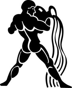Black Aquarius drawing