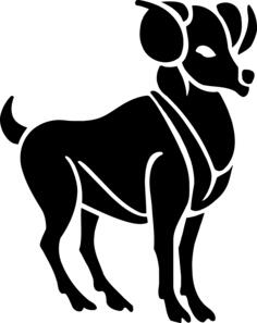 Black Aries drawing