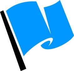 Blue flag icon