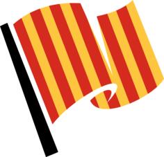 Red and yellow flag