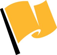 Yellow race flag