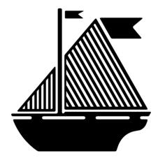 Sail boat silhouette
