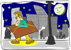 Cartoon of cartoonist