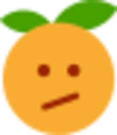 Disappointed orange