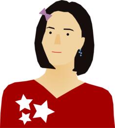 Red sweater lady