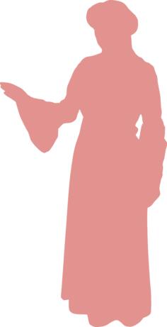 Pink retro lady
