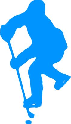 Hockey player silhouette