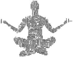 Yoga pose in words