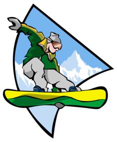 Man snowboarding