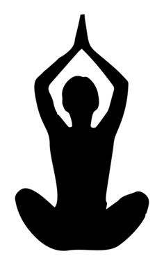 Black meditating lady