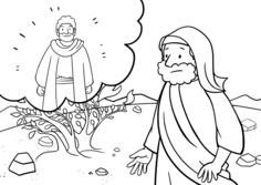 Black and white Bible story