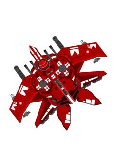 Red spaceship