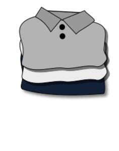 Folded clothes