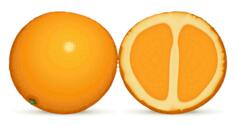 Orange and a half