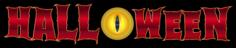 Halloween eye typography