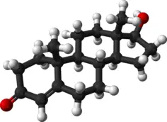 Testosterone molecule 3d