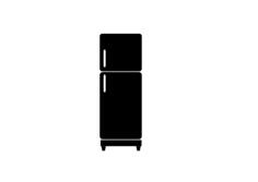 Black refrigerator