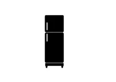 Black refrigerator