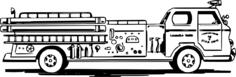 Fire engine drawing