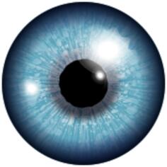 Blue pupil image