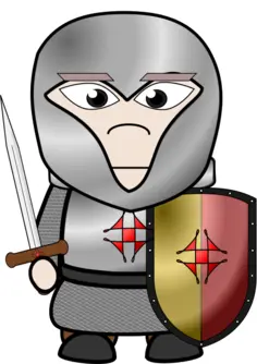 Cartoon knight image