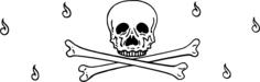 Cross bones design