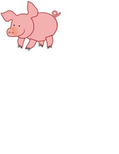 Pink piglet