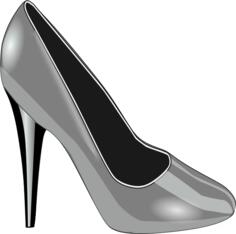 Silver shoe