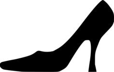 High heel silhouette