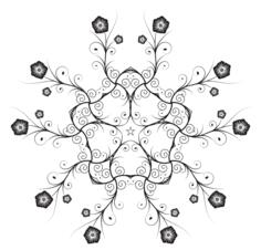Flowery lace image