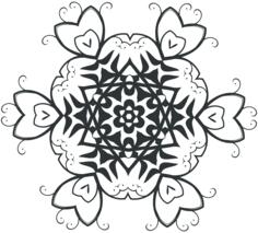 Flowery abstract lace