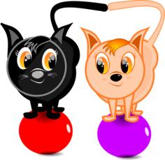 Two cats