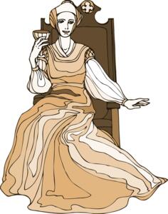Gertrude drinking
