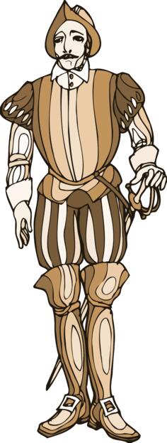 Medieval soldier image