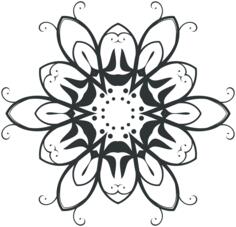 Flourish black lace