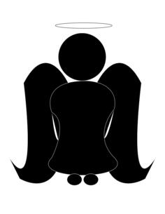 Angel silhouette